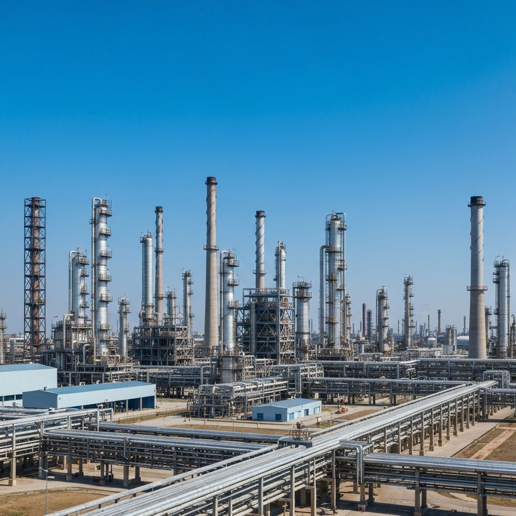 Refinería industrial